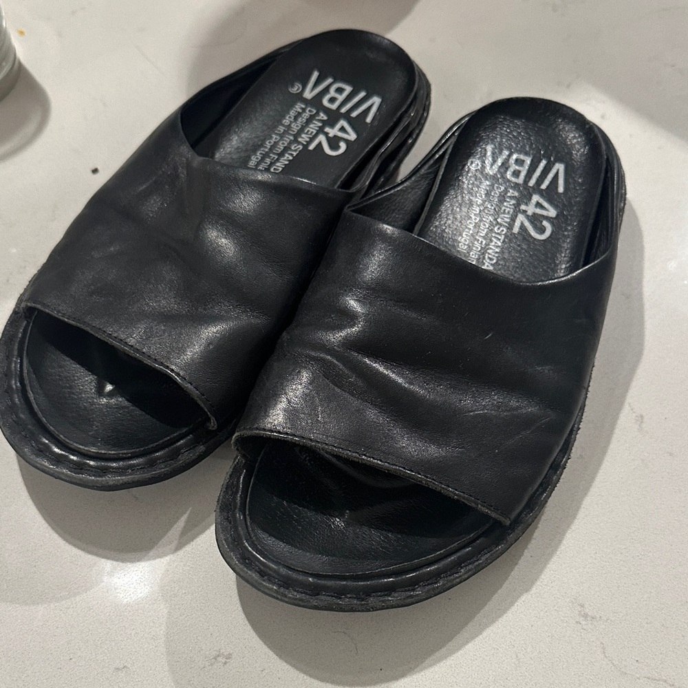 VIBA E SAINT TROPEZ LEATHER PRETO BLACK